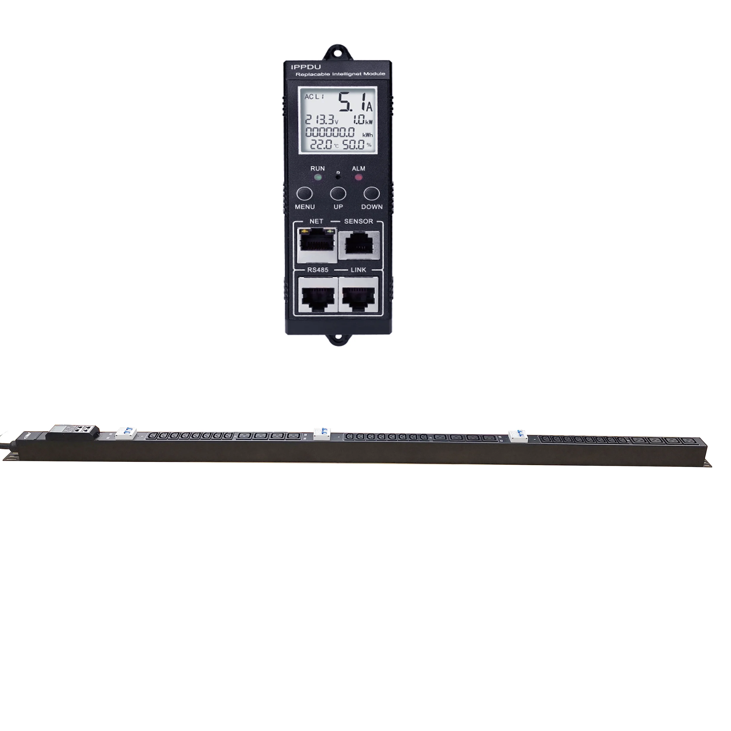 0U IEC C13 C19 Pdu IP Remote Control Monitored Managed Vertical Smart Meter 32A 63A PDU For Rack