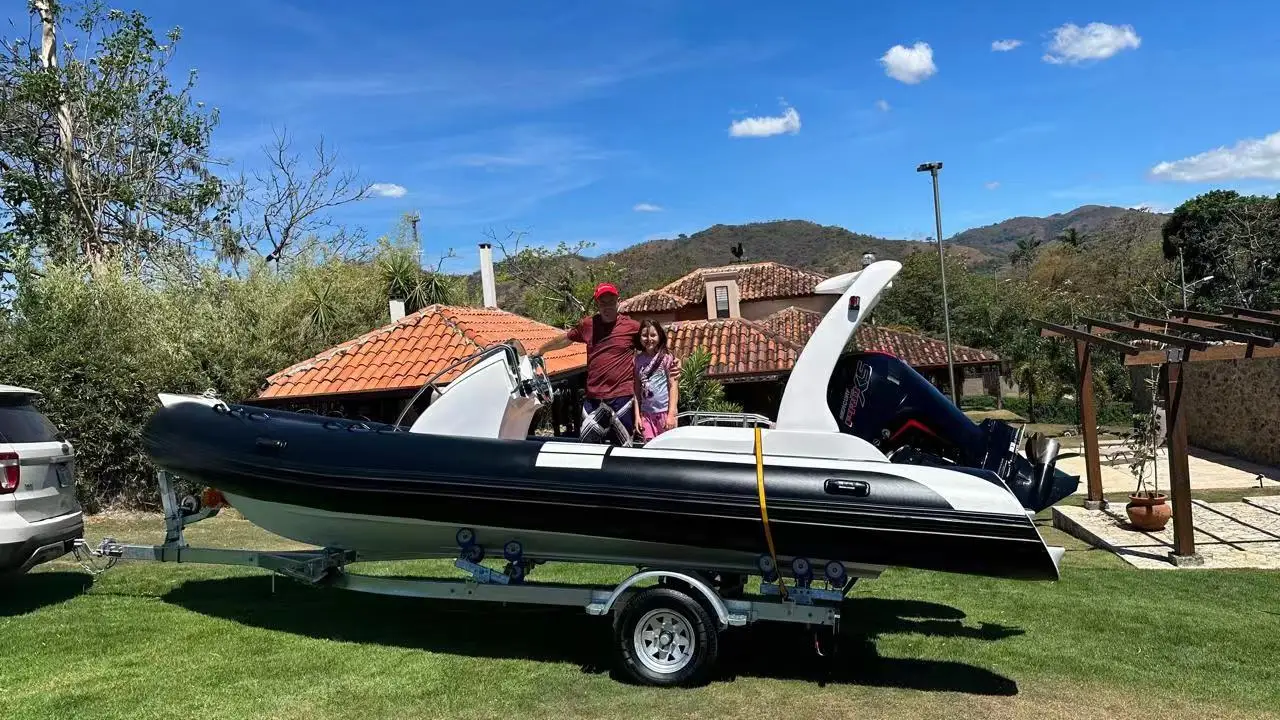 17ft fishing boat semi rigid deep v hull yachts boat ship rib boat 550 hypalon