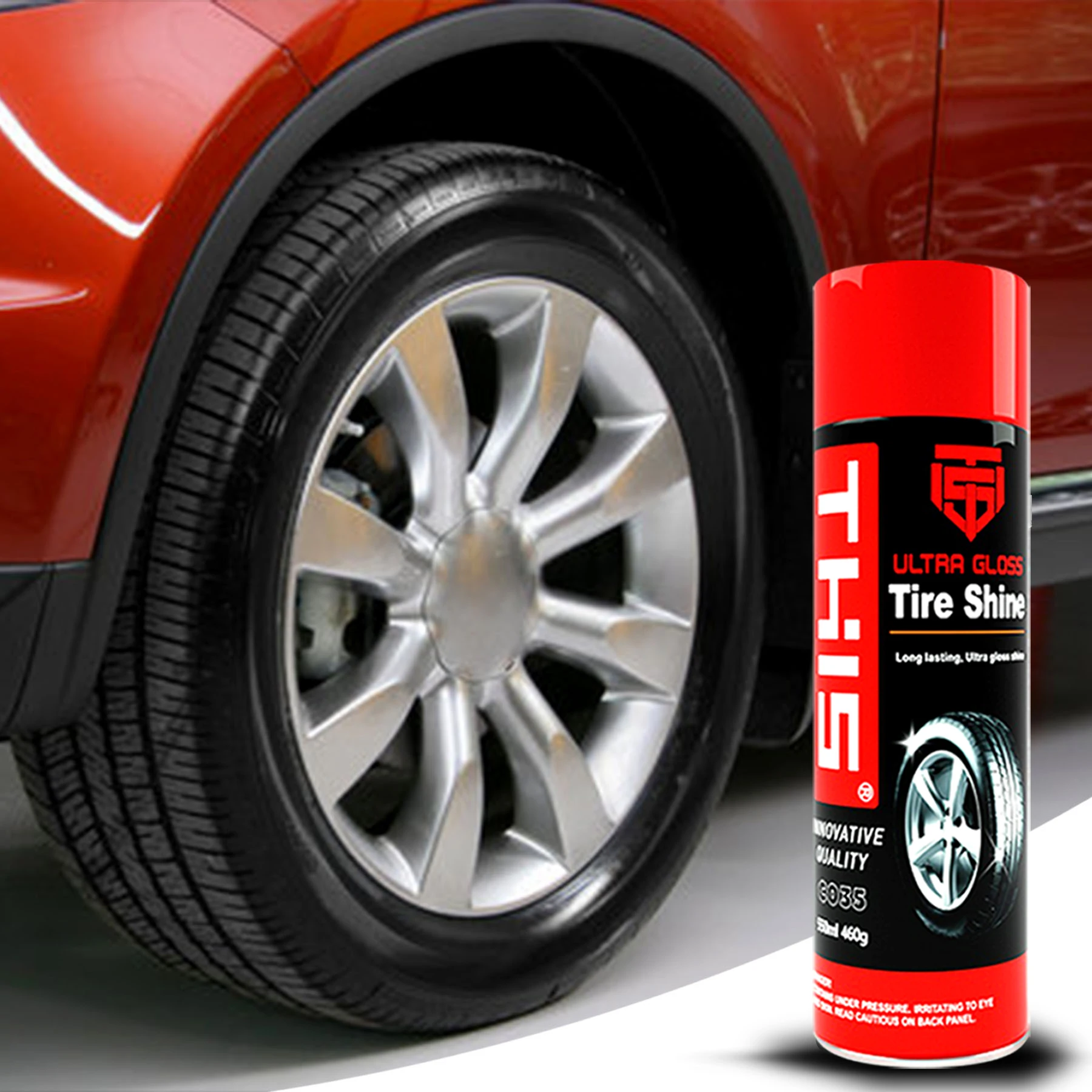 Detailing car waterless car wash and wax tire wet polish tire glitter spray foam dressing applicator tire shine