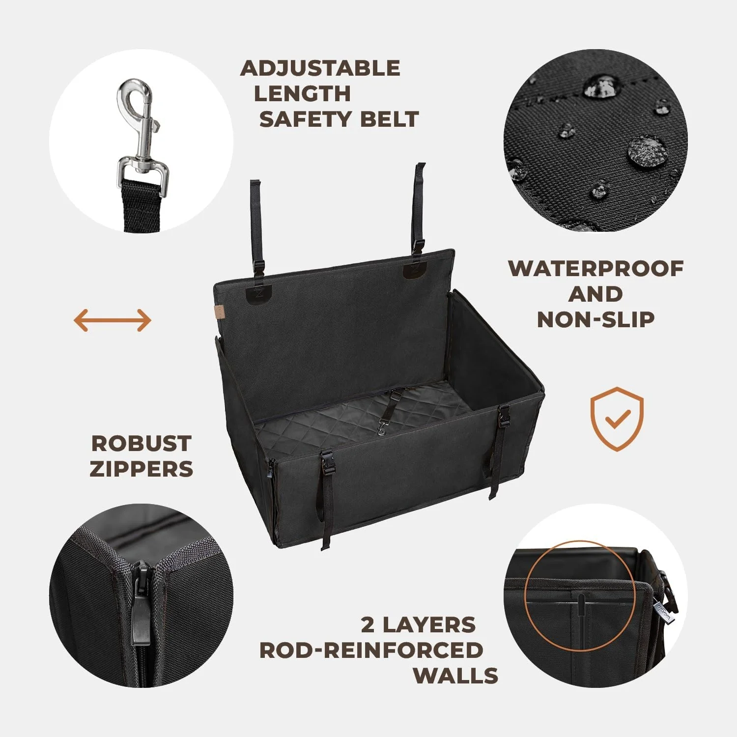 Pet Car Seat Cover Pet Backseat  Car Seat Carrier Cover And Hammock For Dogs With Side Flaps Ecofriendly Pet Car Cover