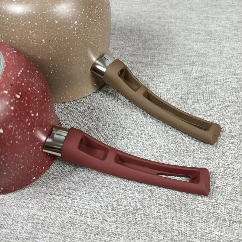 Turkish coffee pot set Non stick coffee & tea sets Aluminium Milk warmer Pot Cup set with marble coating