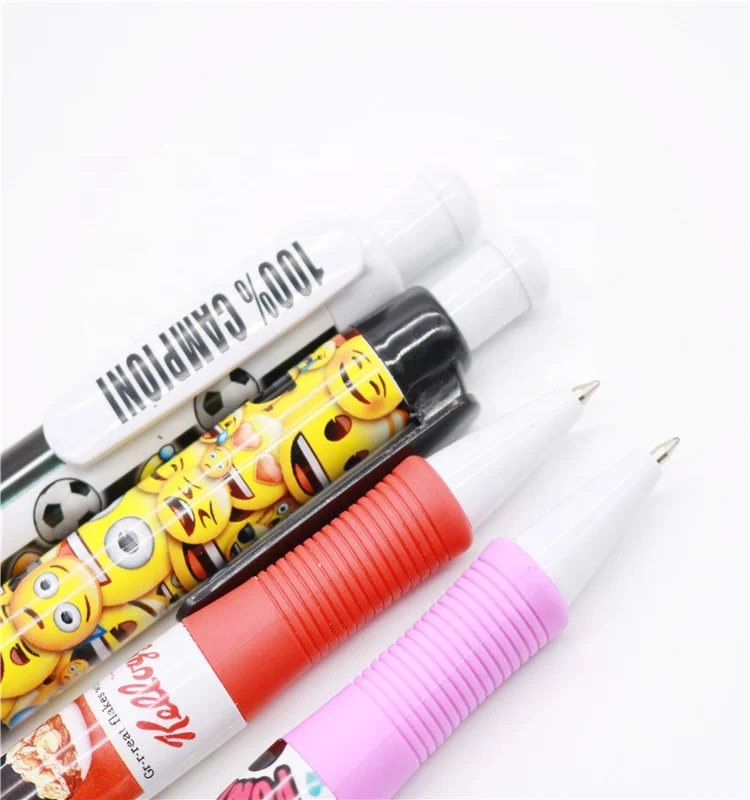 Wholesale full color printing transfer fat ballpoint pen with PK