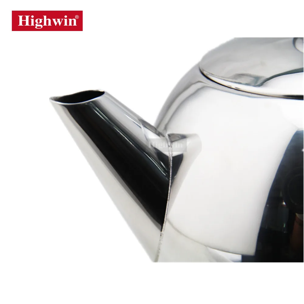 Stainless Steel Teapot Single-Walled Tea Coffee Kettle Tea Pot