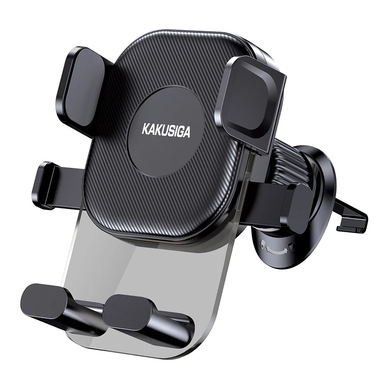 KAKU KAKUSIGA New Press-type Car Air Outlet Phone Holder Anti-slip Shock-proof Stable Car Mount for Cellphone