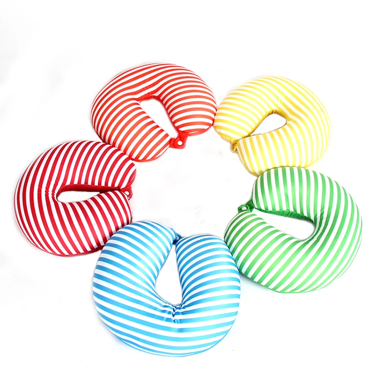 Inflatable Air Cushion Design U Shaped Memory Foam Unfilled Neck Travel Neck Pillows