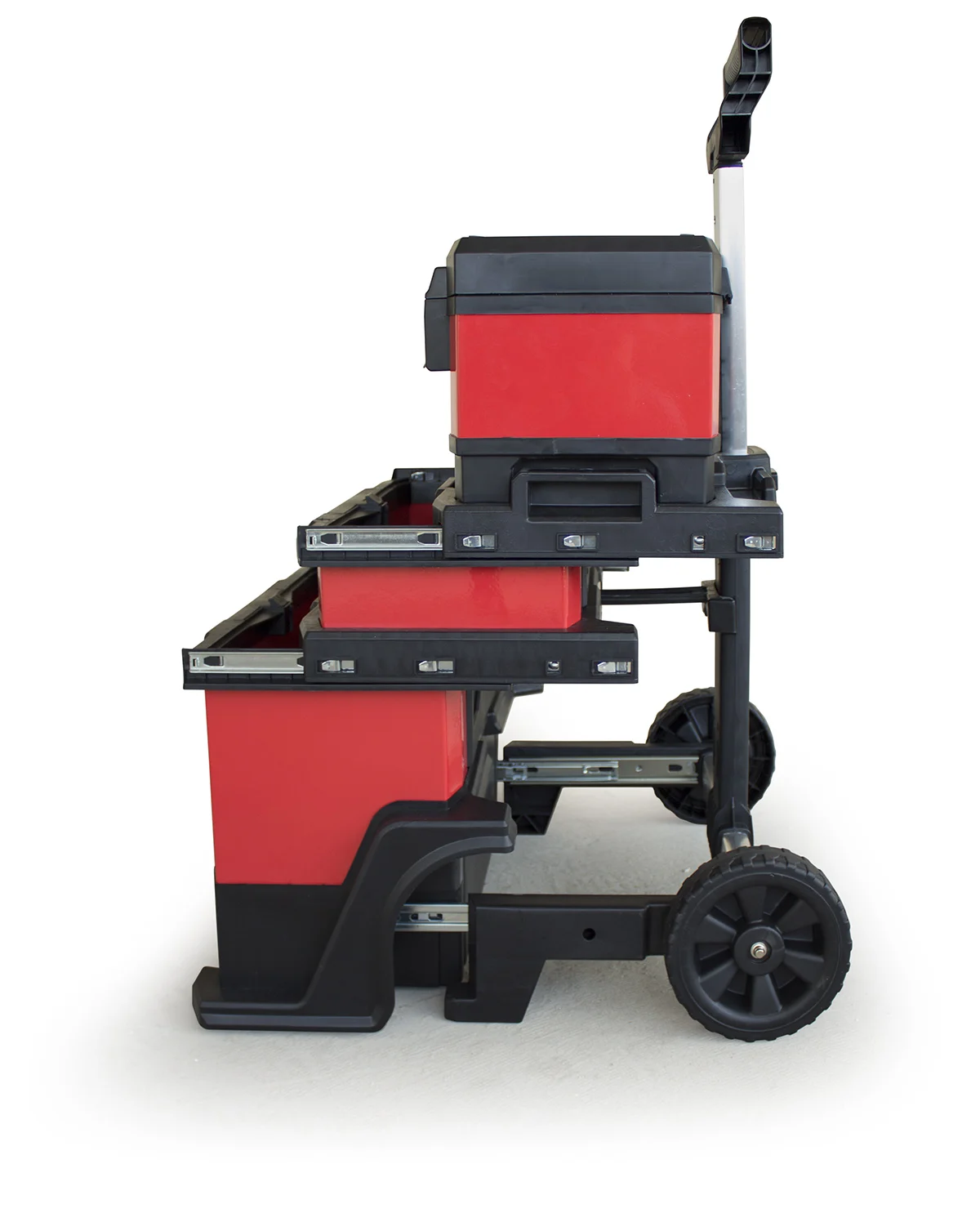 Multi-function pp  plastic storage tool box cart drawer trolley box with wheels