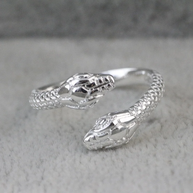 
Ring man copper gold-plated delicate serpentine adjustable ring for unisex 