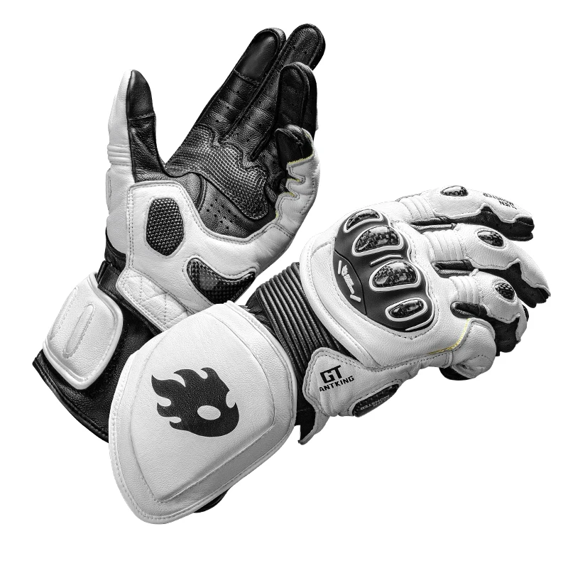 ALIEN MONSTER High Quality Racing Gloves Leather Carbon Fiber Shell Windproof Motorcycle Riding Gloves