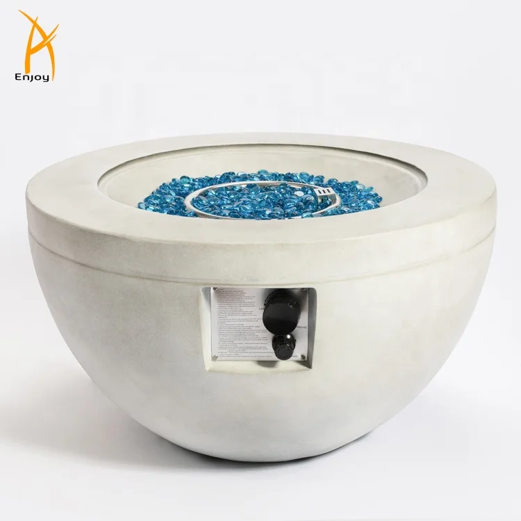 
Outdoor Fire Pit Bowl Gas Fire Bowl Decorative Concrete Propane Fire Bowl 