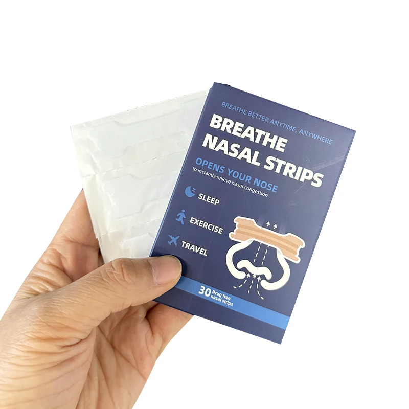 Customize Large Size Air Intake Extra Strength Clear Passage Durg-Free Breath Nasal Strips