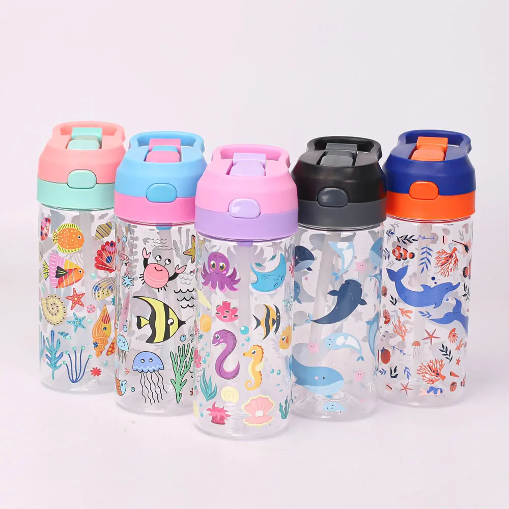 Smiggle Custom Logo Cartoon Drinking Sports School Children Water Bottle For Kids
