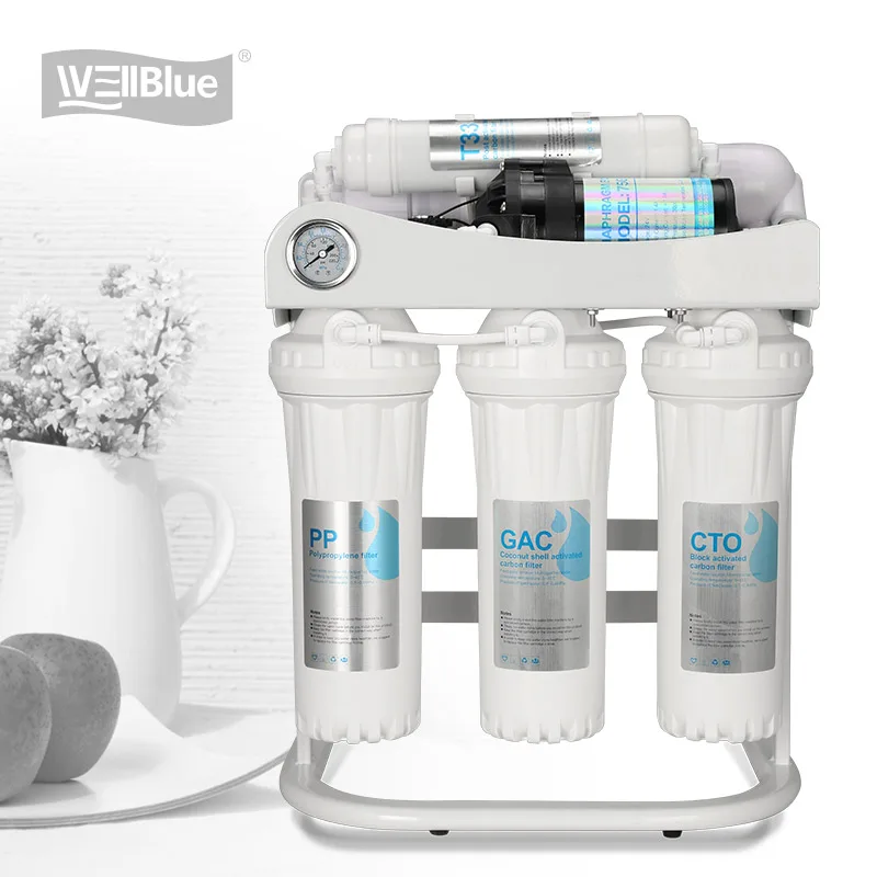 Under Sink Kangen Water Filter 5 stage Reverse osmosis system water purifier  For Family Drinking