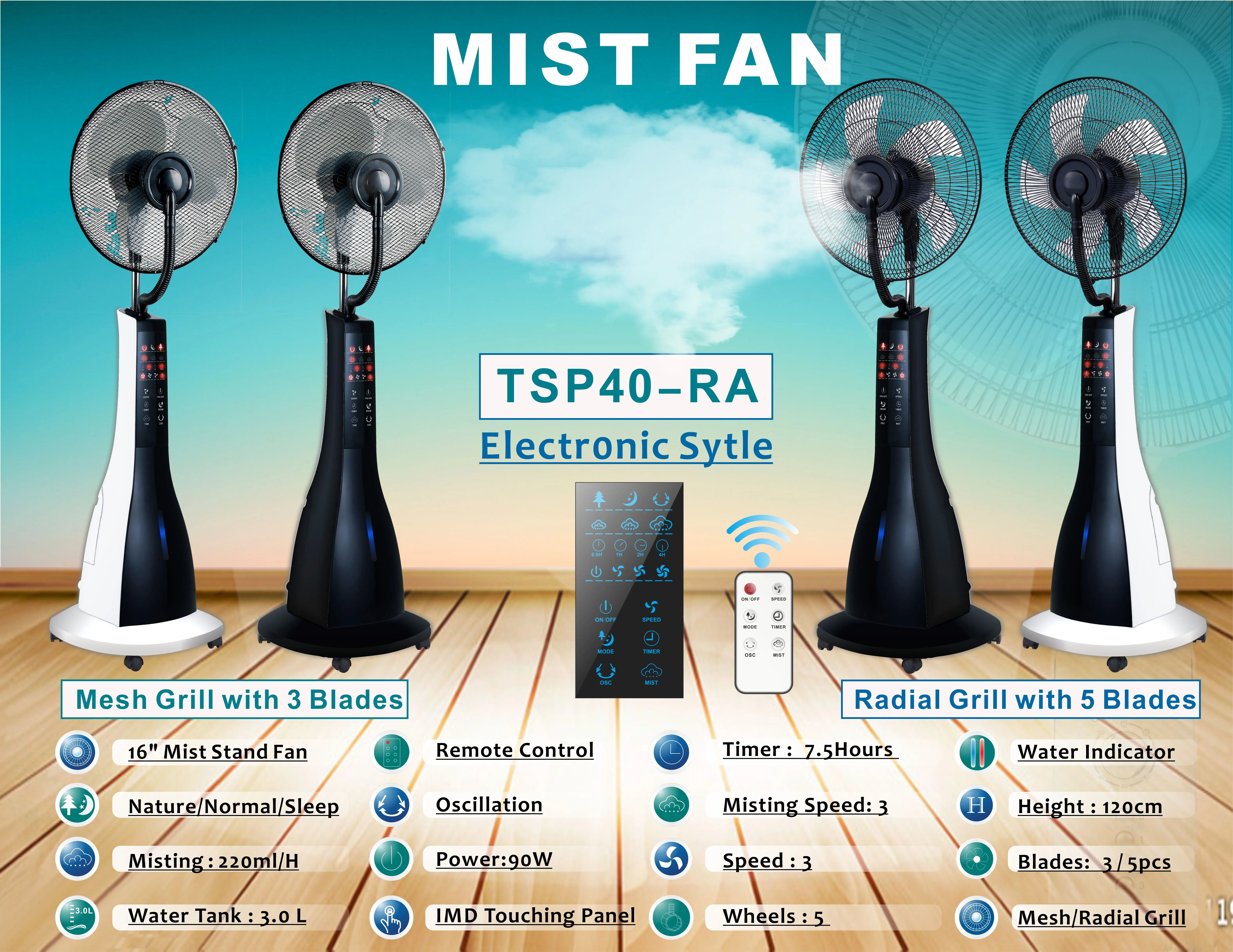 Пульт дистанционного управления стоячий туман для охлаждения наружных помещений вентиляторы тумана