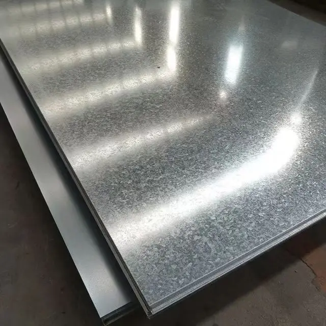 ASTM SPCC SGCC SGLC SECC оцинкованные гофрированные стальные листы большой цинковый узор/небольшой узор оцинкованная