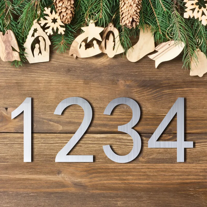 External mailbox number Metal Letters Box Sheet Metal Alphanumeric, Signs(numbers 0-9)