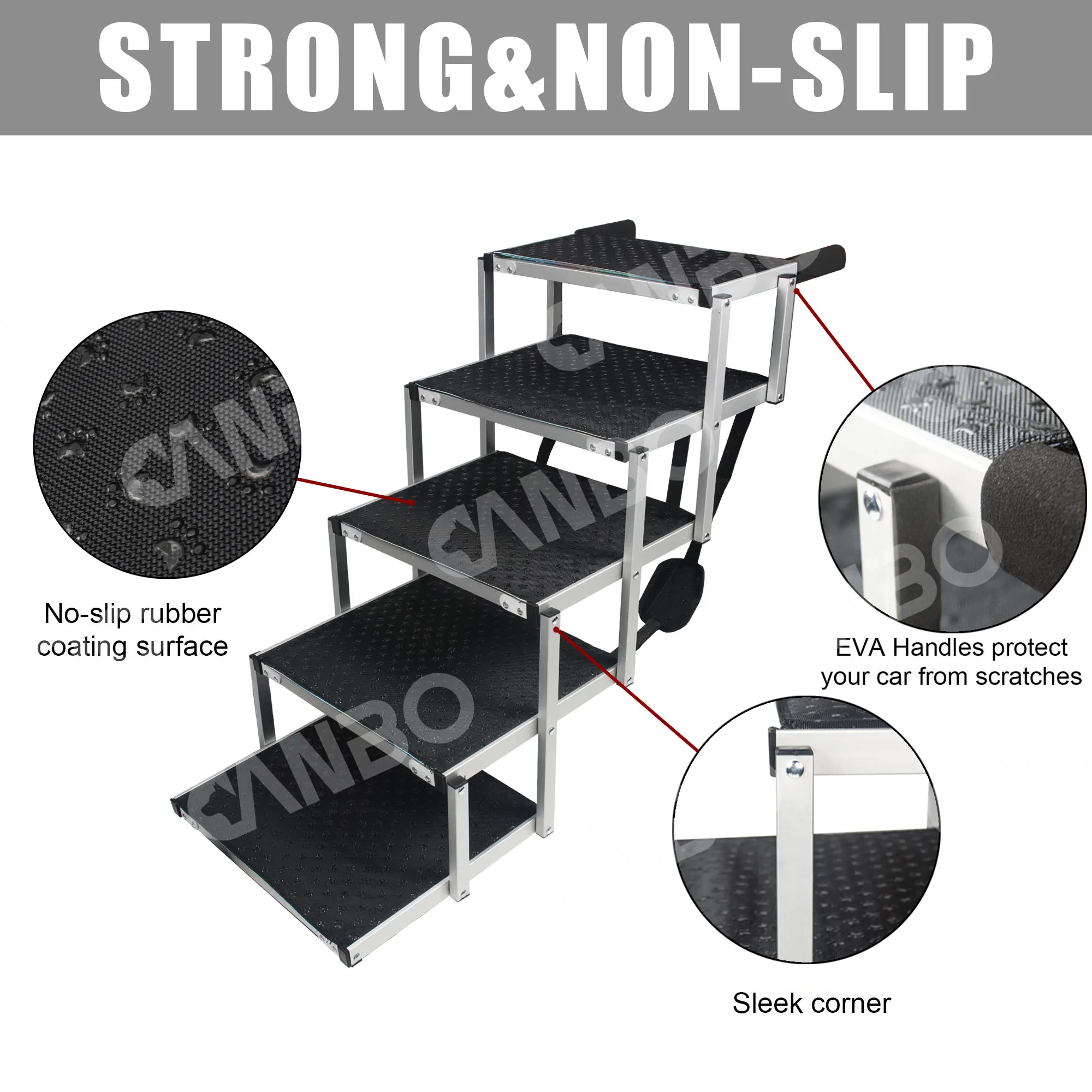 Amazon, алюминиевая лестница для домашних питомцев, складные переносные ступени для собак для больших собак