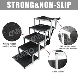 Amazon, алюминиевая лестница для домашних питомцев, складные переносные ступени для собак для больших собак