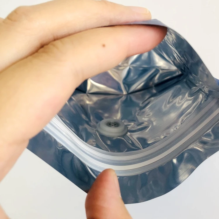 Customizable printing stock Wholesale small size frosted aluminum foil freestanding irregular shape coffee zipper bag