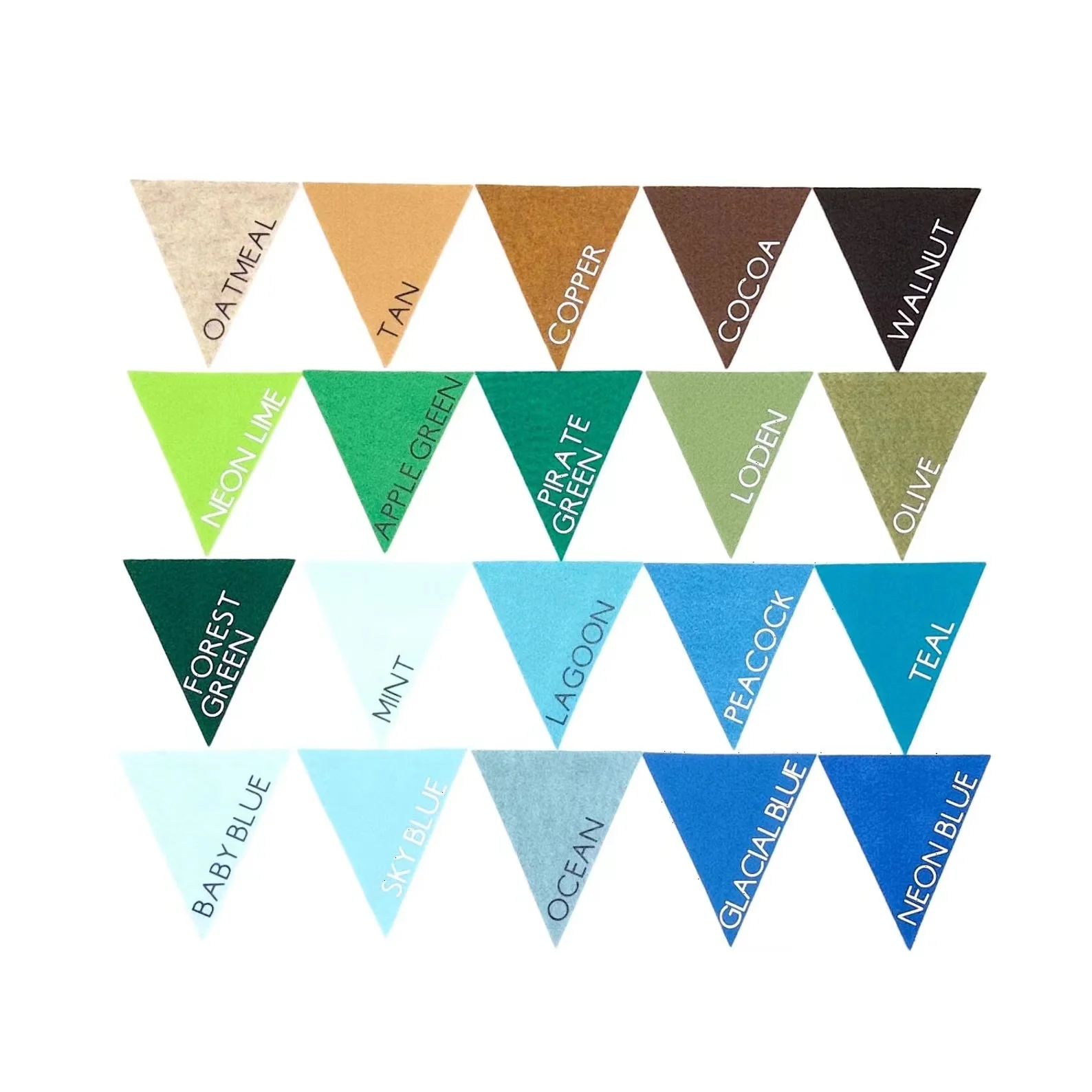 Teal Felt Pennant Bunting Banner Blue Triangle Pennant Flag Garland Turquoise Ocean Nursery Decor Felt Flag