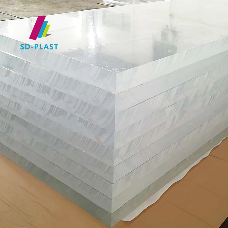 80mm 90mm 100mm Clear PMMA Plastic Acrylic Glass Sheet for Swimming Pool