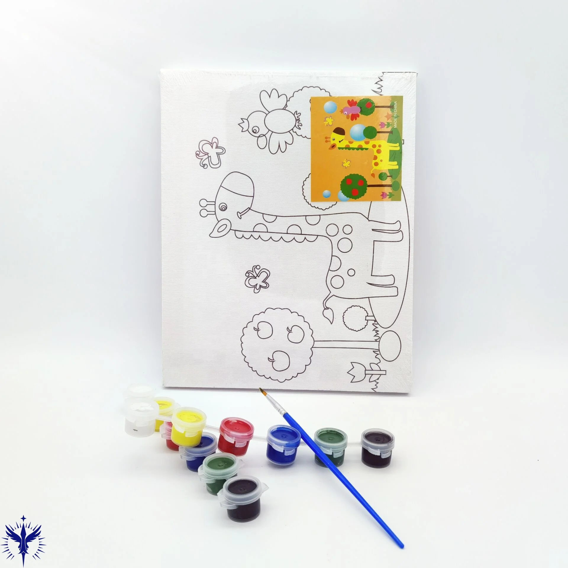 DIY Cotton White Stretched  DIY Drawing Painting Canvas  Frame For Kids