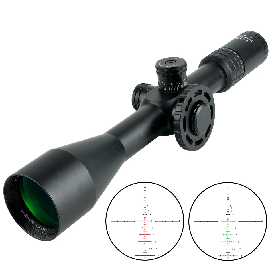 SYQT FFP Scope 5-25x50 Высокоточный калибровочный прицел с сотовой крышкой для суровой погоды