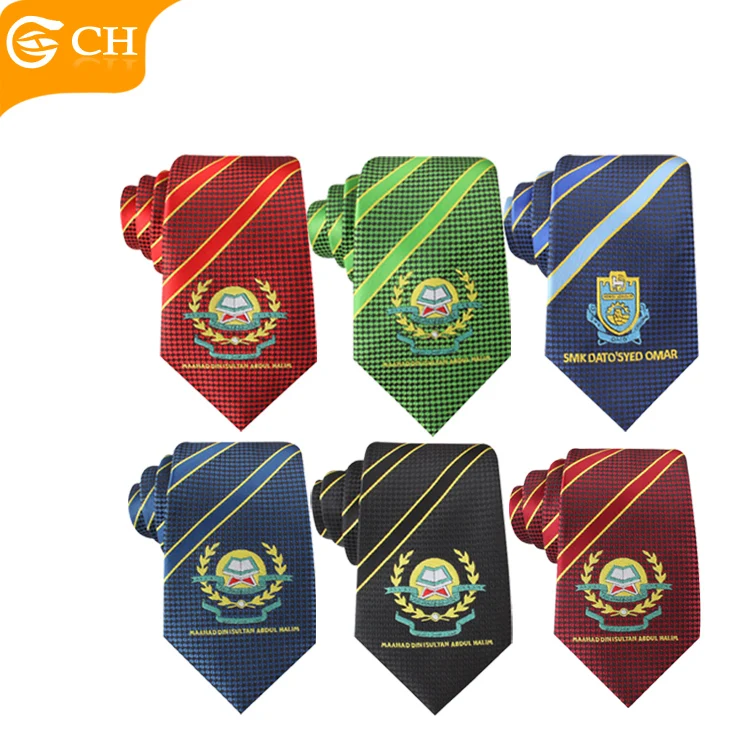 ODM OEM Fashion Design Jacquard Neckties Mens Silk Polyester Neck Tie For Bank Accept Custom Logo Polyester School Ties