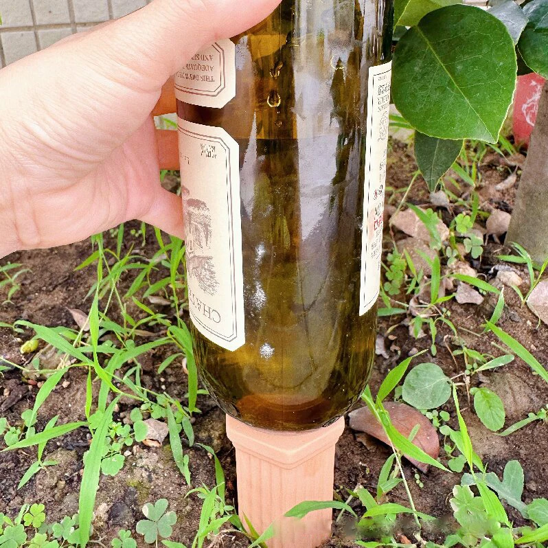 Mydays Outdoor Automatic Self-Irrigation Terracotta Watering Spikes for Garden Flowers Plant