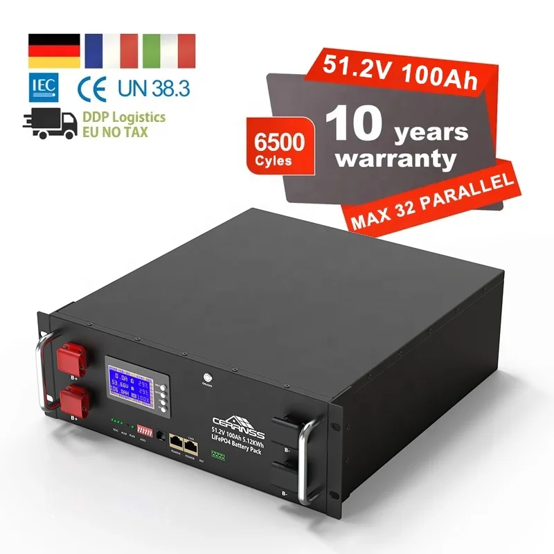 10 лет гарантии 6500 Cyles 16S 51 2 V солнечный инвертор литий-ионный аккумулятор 5Kwh 48V 100Ah LiFePO4