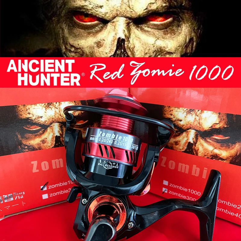 Ancient Hunter Red Zombie Spinning Reel 1000 2000 3000 Fishing Reel 3+1BB 5KG-6KG Spinning Fishing Reel