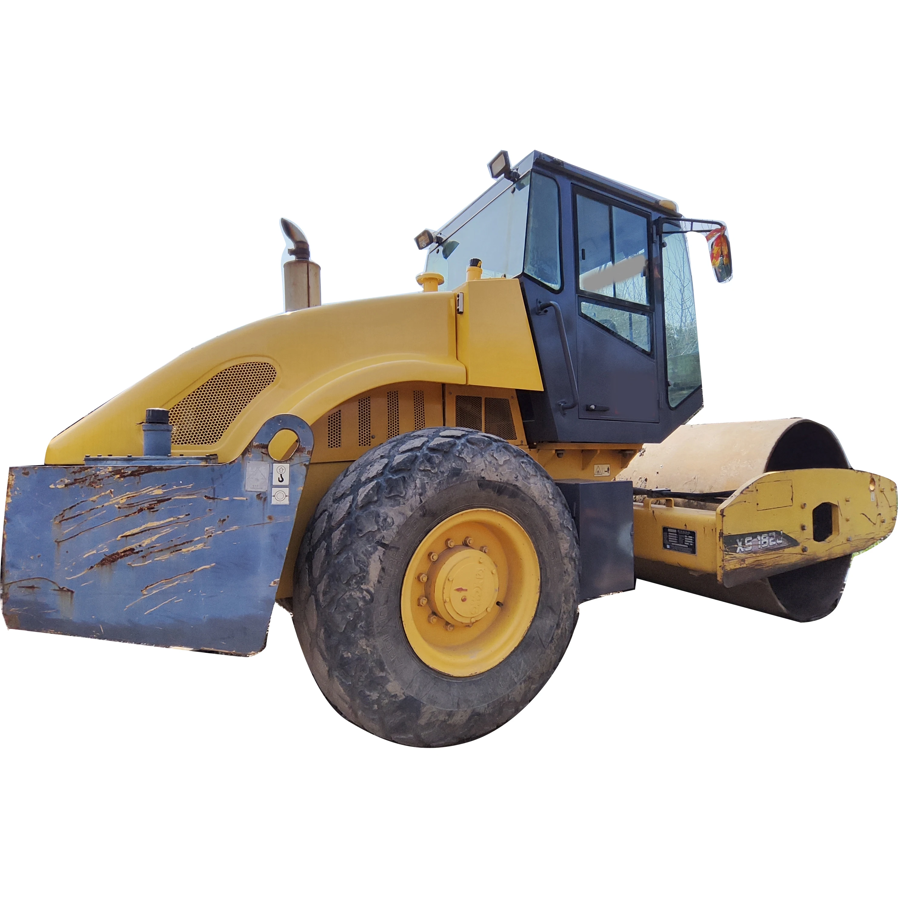 Secondhand Single drum steel wheel vibratory Road rollers 18t made in Xuzhou China short working hours Great performance Egypt