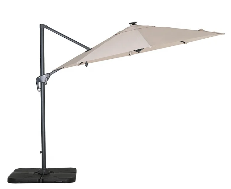 Factory hot sale 6m outdoor umbrella 3x3 square garden 12 ribs patio