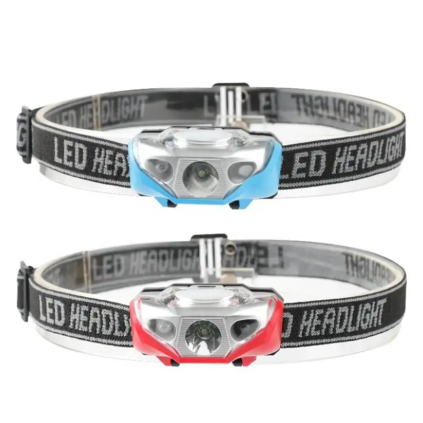 Headlight AAA battery Mini LED headlamp Head Light Torch Lamp Fishing mini Small Bright High Power Lantern Lampe for Camping