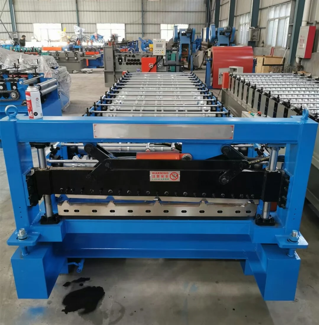 Colored metal panel IBR roof sheet machine