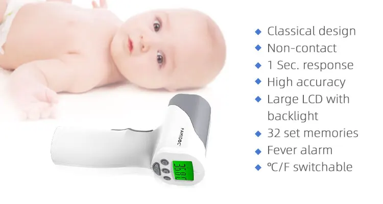 Non Contact forehead infrared thermometer fast reading high accuracy FDIR-V22