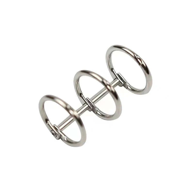Ring Binder Clips Detachable Loose-leaf 3 Rings Metal Binding Office School Supplies