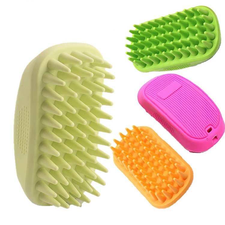 Pet bathing gloves made of soft silicone material