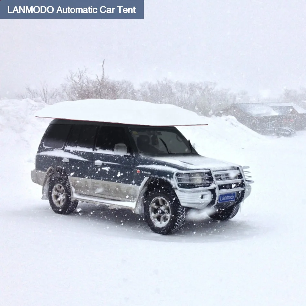 LANMODO Hail Snow Protection Car Umbrella Cover Remote Control Automatic Car Covers