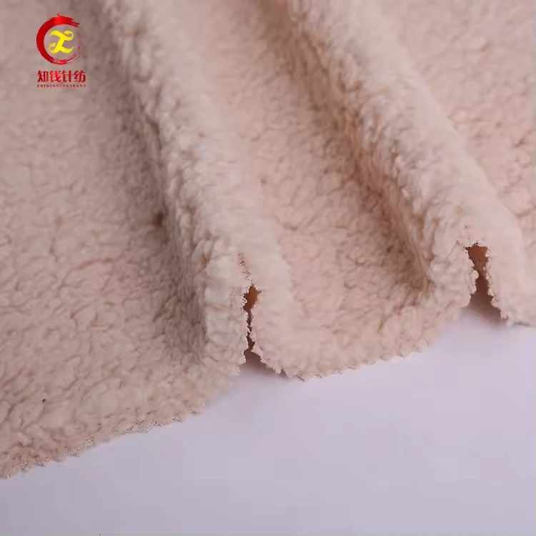 Manufacturers soft toy  one side sherpa one side fleece fabric on sale