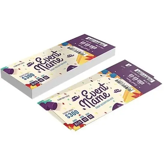 airline travel images bus air tickets with factory wholesale custom recyclable handmade paper