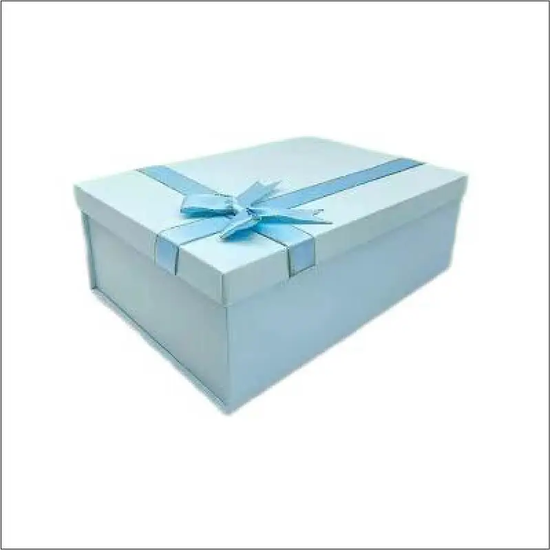 Wholesale ribbon bow Luxury Book Style Gift paper packaging  shoe clothes Folding cover Packing gift boxes