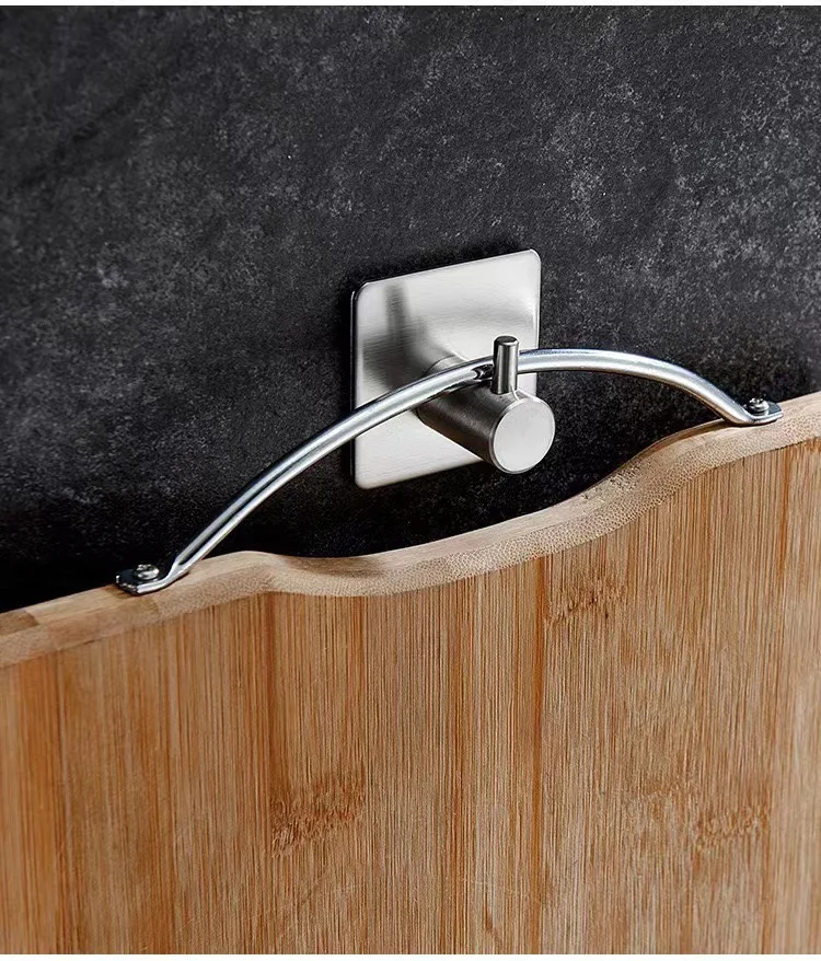Adhesive Towel Hooks - Home Coat Hook  Stainless Steel Bathroom Hooks Stick