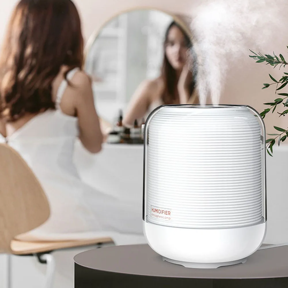 Portable Top Filling Water Mist Maker Moon Light Lamp 3L Ultrasonic Air Humidifier For Bedroom