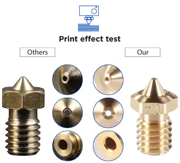 Высококачественные Sharp NF V6 насадки Hotend для 3D принтера экструдер 3 части