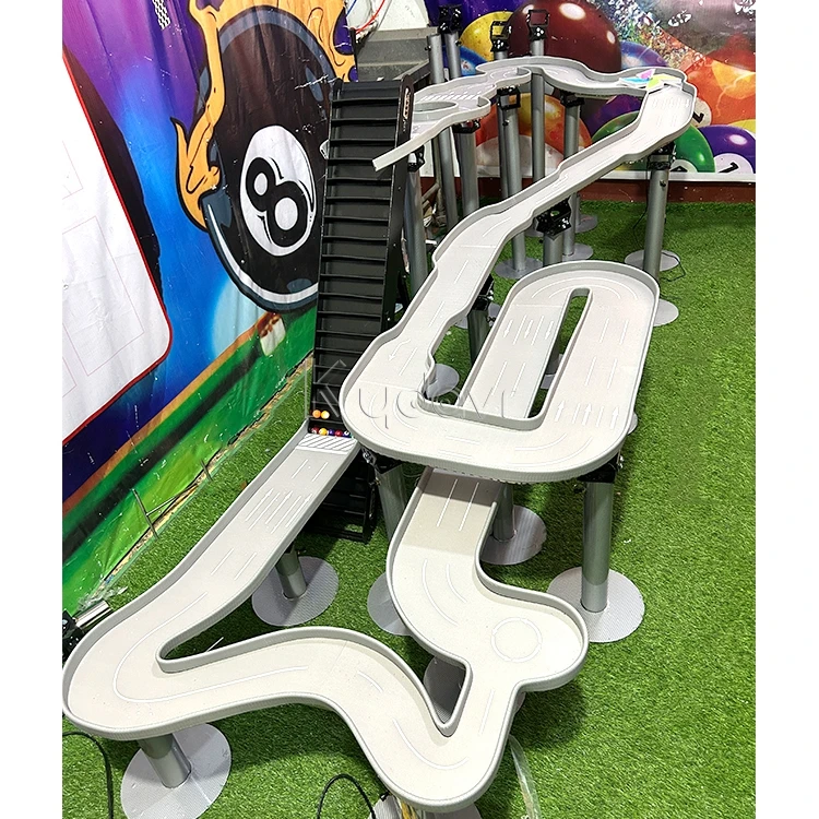 Diy custom large f1 car simulation rally tray billiard marbles pinball rolling bead battle run race maze marble track