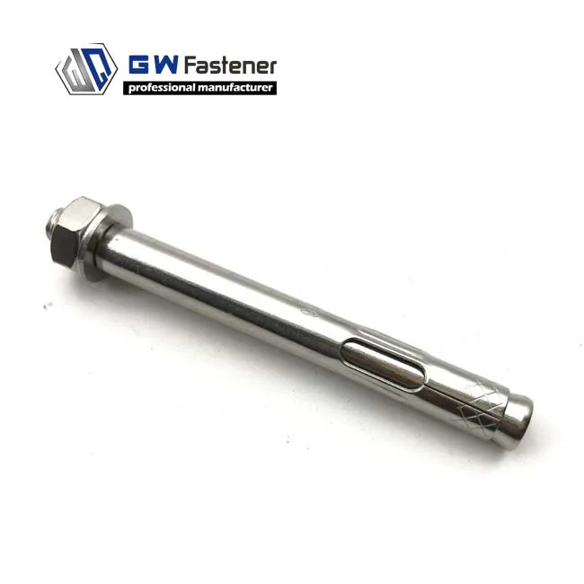 1/4 5/16 3/8 1/2 5/8 3/4 Sleeve Anchor Dynabolts With Flange Nut Washer Sleeve Anchor Bolt