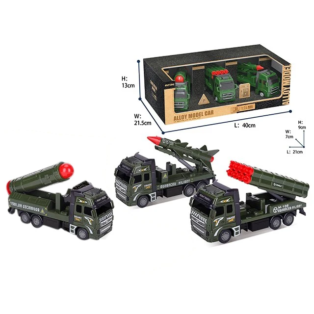 Factory Price Boys Gift Friction Missile Vehicle Toys Military Truck Model Other Cars Small Mini Toy Vehicles
