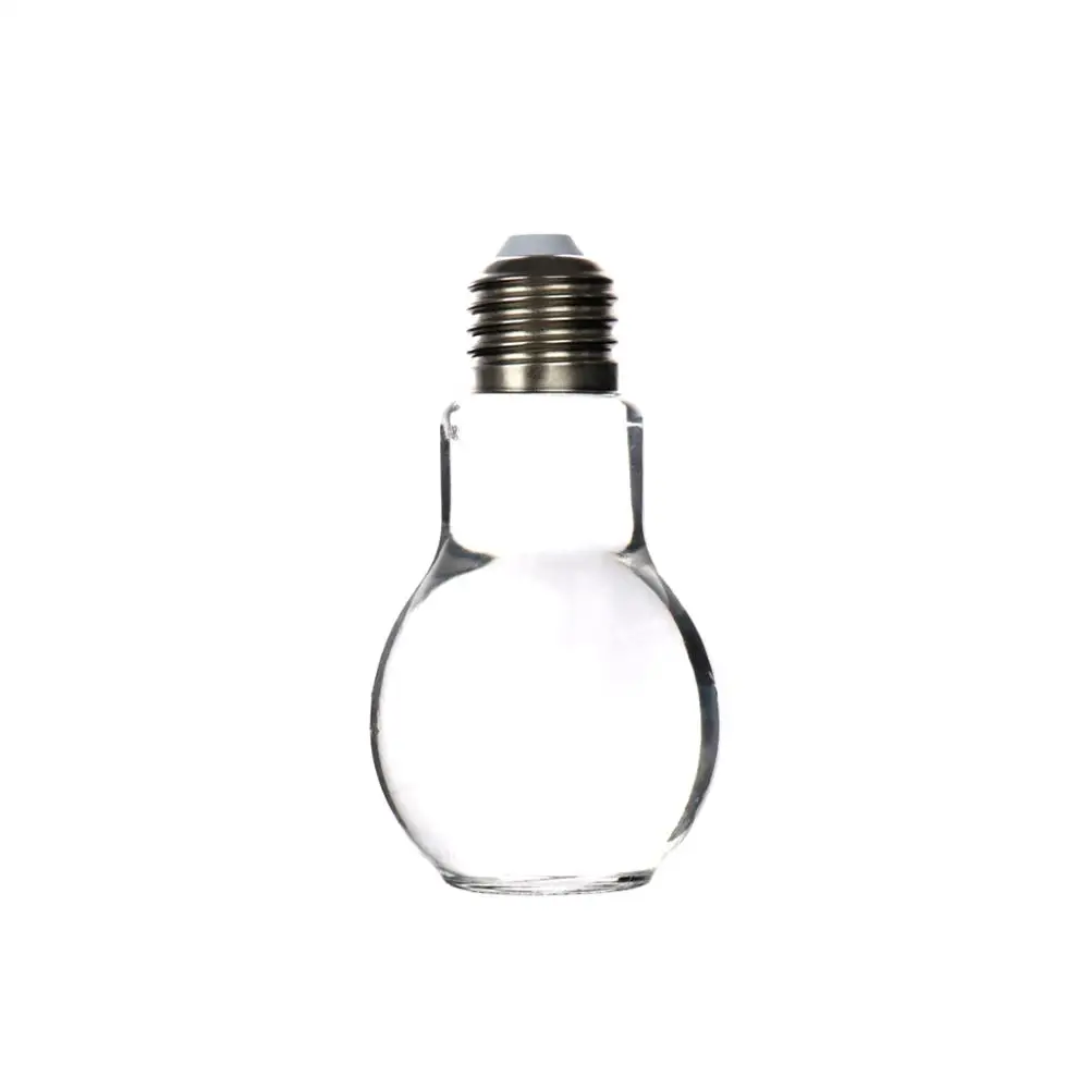
Wholesale empty 100ml 200ml 250ml eco friendly glass bottle light bulb beverage drink glass water bottle glass juice bottle 