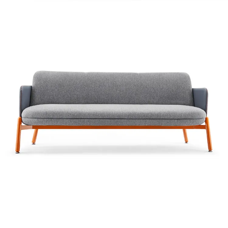 High Quality Company Office Hotel Hall Lounge Chair With Iron Legs Thicken Dirt Resistant Lounge Chair