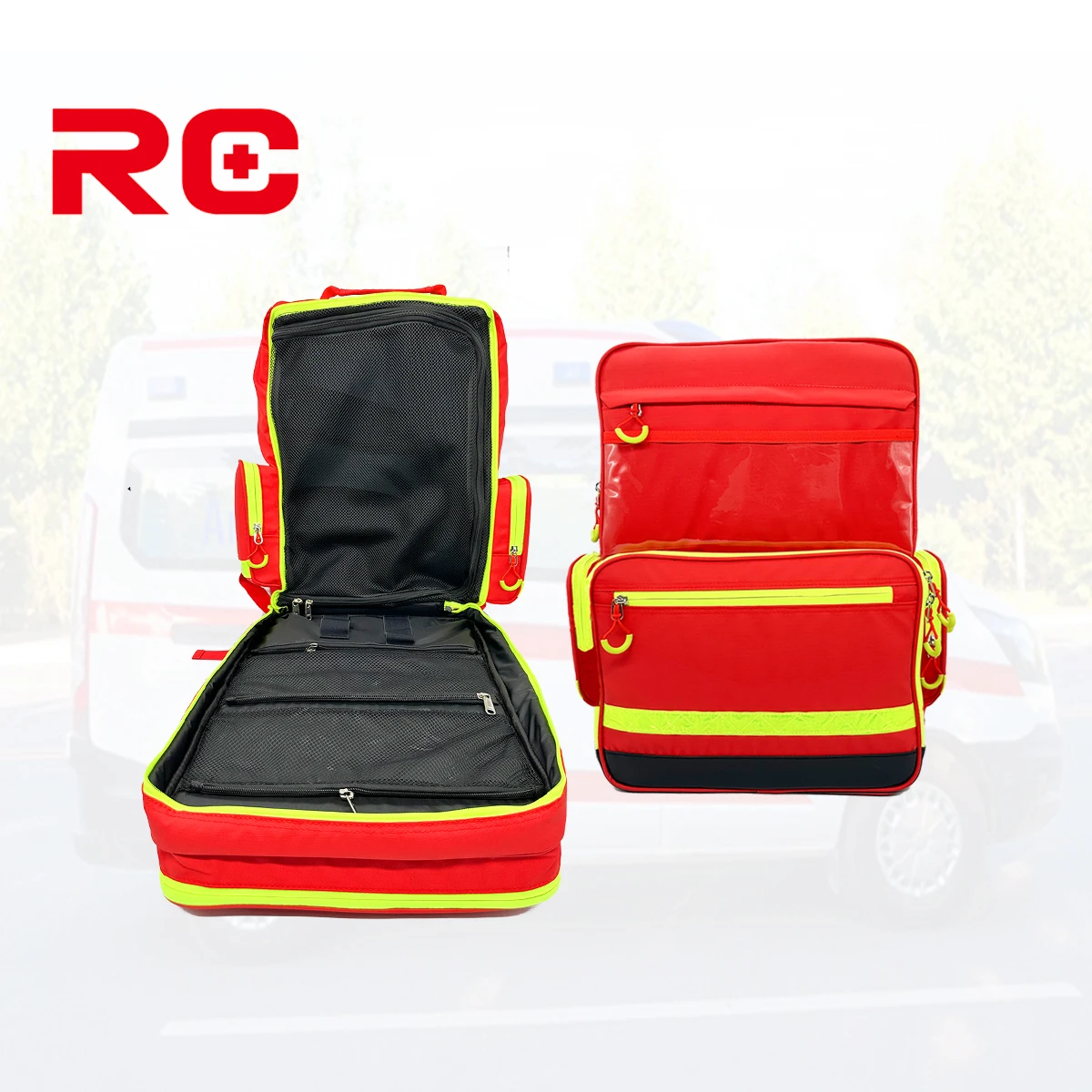 custom waterproof outdoor Large Emergency Bag  First Aid Kit Rescue Medical Backpack full Medical supplies